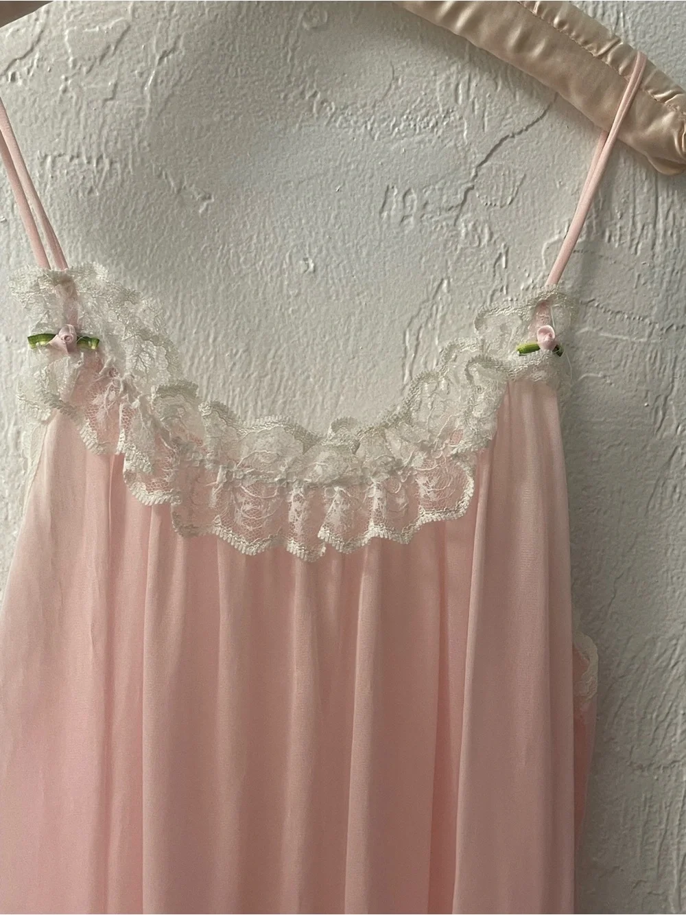 Vintage Lace Peignoir & Nightgown lace Inner Most Sears, maybe 1960s or 1970s. - Picture 9 of 12